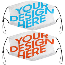 Lade das Bild in den Galerie-Viewer, 2 Stück / Packung Mund-Nasen-Maske Jugendmasken Kindermaske 17cmx13cm Waschbar selbst gestalten und bedrucken