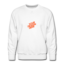 Lade das Bild in den Galerie-Viewer, Premium Sweatshirt Herren/Männer selbst gestalten und bedrucken - Weiß