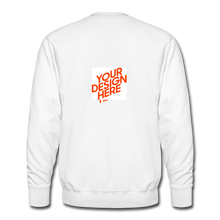 Lade das Bild in den Galerie-Viewer, Premium Sweatshirt Herren/Männer selbst gestalten und bedrucken - Weiß