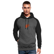 Lade das Bild in den Galerie-Viewer, Sportlich Baseball Hoodie Herren/Männer selbst gestalten und bedrucken - Graphit/Schwarz