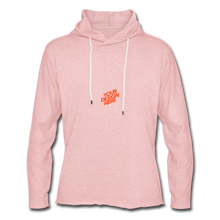Lade das Bild in den Galerie-Viewer, Light Sweatshirt Hoodie Herren/Männer selbst gestalten und bedrucken - Rosa-Creme meliert