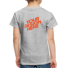 Lade das Bild in den Galerie-Viewer, Kids' Premium T-Shirt selbst gestalten und bedrucken - Grau meliert