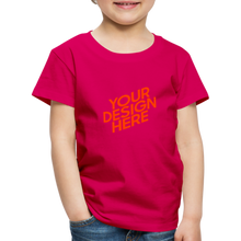 Lade das Bild in den Galerie-Viewer, Kids' Premium T-Shirt selbst gestalten und bedrucken - dunkles Pink