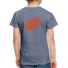 Lade das Bild in den Galerie-Viewer, Kids' Premium T-Shirt selbst gestalten und bedrucken - Blau meliert