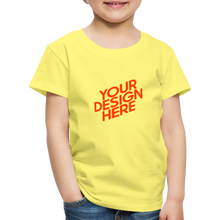 Lade das Bild in den Galerie-Viewer, Kids' Premium T-Shirt selbst gestalten und bedrucken - Gelb