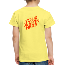Lade das Bild in den Galerie-Viewer, Kids' Premium T-Shirt selbst gestalten und bedrucken - Gelb