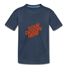 Lade das Bild in den Galerie-Viewer, Toddler Premium Bio T-Shirt selbst gestalten und bedrucken - Navy