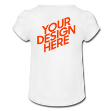 Lade das Bild in den Galerie-Viewer, T-Shirt with Ruffles selbst gestalten und bedrucken - Weiß