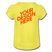 Lade das Bild in den Galerie-Viewer, T-Shirt with Ruffles selbst gestalten und bedrucken - Gelb