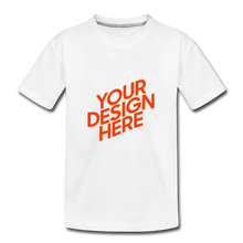 Lade das Bild in den Galerie-Viewer, Jungen Premium T-Shirt selbst gestalten und bedrucken - Weiß