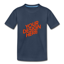 Lade das Bild in den Galerie-Viewer, Jungen Premium T-Shirt selbst gestalten und bedrucken - Navy