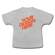 Lade das Bild in den Galerie-Viewer, Baby T-Shirt selbst gestalten und bedrucken - Grau meliert