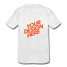 Lade das Bild in den Galerie-Viewer, Kids’ Heavy Cotton T-Shirt selbst gestalten und bedrucken - Weiß meliert