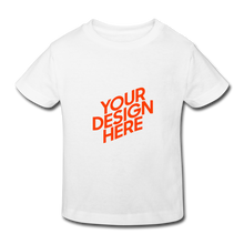 Lade das Bild in den Galerie-Viewer, Kids' Organic T-Shirt selbst gestalten und bedrucken - Weiß
