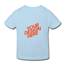 Lade das Bild in den Galerie-Viewer, Kids' Organic T-Shirt selbst gestalten und bedrucken - Hellblau