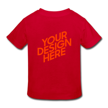 Lade das Bild in den Galerie-Viewer, Kids' Organic T-Shirt selbst gestalten und bedrucken - Rot