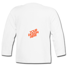 Lade das Bild in den Galerie-Viewer, Baby Langarm T-Shirt selbst gestalten und bedrucken - Weiß
