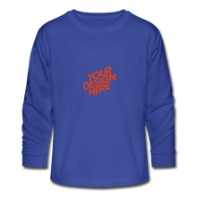 Lade das Bild in den Galerie-Viewer, Teenager Longsleeve mit vollem Arm - Royalblau