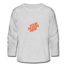 Lade das Bild in den Galerie-Viewer, Teenager Longsleeve mit vollem Arm - Grau meliert