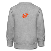 Lade das Bild in den Galerie-Viewer, Premium Sweatshirt mit vollem Arm selbst gestalten und bedrucken - Grau meliert