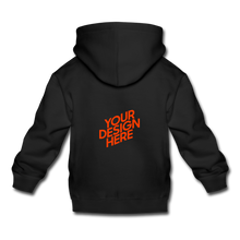 Lade das Bild in den Galerie-Viewer, Premium Hoodie Mit Hut selbst gestalten und bedrucken - Schwarz