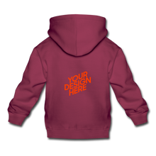 Lade das Bild in den Galerie-Viewer, Premium Hoodie Mit Hut selbst gestalten und bedrucken - Bordeaux