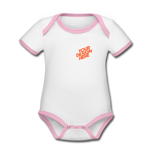 Lade das Bild in den Galerie-Viewer, Organic Baby Contrasting Bodysuit selbst gestalten und bedrucken - Weiß/Rose