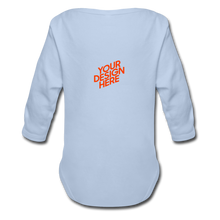 Lade das Bild in den Galerie-Viewer, Organic Longsleeve Baby Bodysuit selbst gestalten und bedrucken - Sky