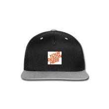 Lade das Bild in den Galerie-Viewer, Contrast Snapback Cap selbst gestalten und bedrucken - Schwarz/Grau