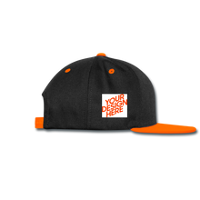 Lade das Bild in den Galerie-Viewer, Contrast Snapback Cap selbst gestalten und bedrucken - Schwarz/Neonorgange