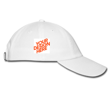 Lade das Bild in den Galerie-Viewer, Baseball Cap selbst gestalten und bedrucken - Weiß/Weiß