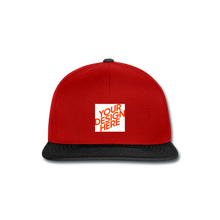 Lade das Bild in den Galerie-Viewer, Snapback Cap selbst gestalten und bedrucken - Rot/Schwarz