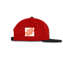 Lade das Bild in den Galerie-Viewer, Snapback Cap selbst gestalten und bedrucken - Rot/Schwarz