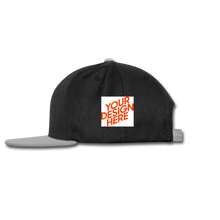 Lade das Bild in den Galerie-Viewer, Snapback Cap selbst gestalten und bedrucken - Schwarz/Grau