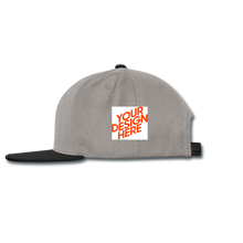 Lade das Bild in den Galerie-Viewer, Snapback Cap selbst gestalten und bedrucken - Graphit/Schwarz
