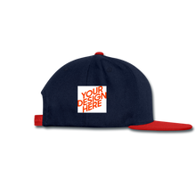 Lade das Bild in den Galerie-Viewer, Snapback Cap selbst gestalten und bedrucken - Navy/Rot