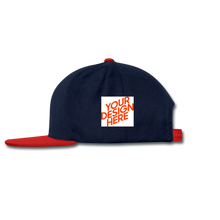 Lade das Bild in den Galerie-Viewer, Snapback Cap selbst gestalten und bedrucken - Navy/Rot