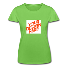 Lade das Bild in den Galerie-Viewer, T-Shirt Damen/Frauen selbst gestalten und bedrucken - Hellgrün