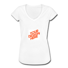 Lade das Bild in den Galerie-Viewer, Women’s Vintage T-Shirt elbst gestalten und bedrucken - Weiß