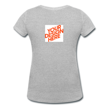 Lade das Bild in den Galerie-Viewer, Damen Bio T-Shirt mit V-Ausschnitt von Stanley & Stella selbst gestalten und bedrucken - Grau meliert