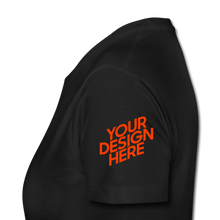 Lade das Bild in den Galerie-Viewer, Premium T-Shirt Damen/Frauen selbst gestalten und bedrucken - Schwarz