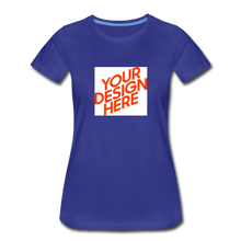 Lade das Bild in den Galerie-Viewer, Premium T-Shirt Damen/Frauen selbst gestalten und bedrucken - Königsblau