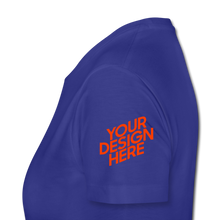 Lade das Bild in den Galerie-Viewer, Premium T-Shirt Damen/Frauen selbst gestalten und bedrucken - Königsblau