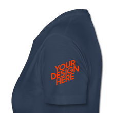 Lade das Bild in den Galerie-Viewer, Premium T-Shirt Damen/Frauen selbst gestalten und bedrucken - Navy