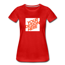 Lade das Bild in den Galerie-Viewer, Premium T-Shirt Damen/Frauen selbst gestalten und bedrucken - Rot
