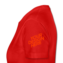 Lade das Bild in den Galerie-Viewer, Premium T-Shirt Damen/Frauen selbst gestalten und bedrucken - Rot