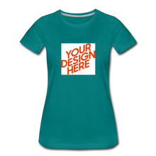 Lade das Bild in den Galerie-Viewer, Premium T-Shirt Damen/Frauen selbst gestalten und bedrucken - Divablau