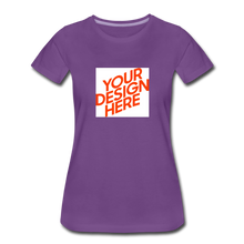 Lade das Bild in den Galerie-Viewer, Premium T-Shirt Damen/Frauen selbst gestalten und bedrucken - Lila