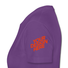 Lade das Bild in den Galerie-Viewer, Premium T-Shirt Damen/Frauen selbst gestalten und bedrucken - Lila