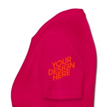 Lade das Bild in den Galerie-Viewer, Premium T-Shirt Damen/Frauen selbst gestalten und bedrucken - dunkles Pink